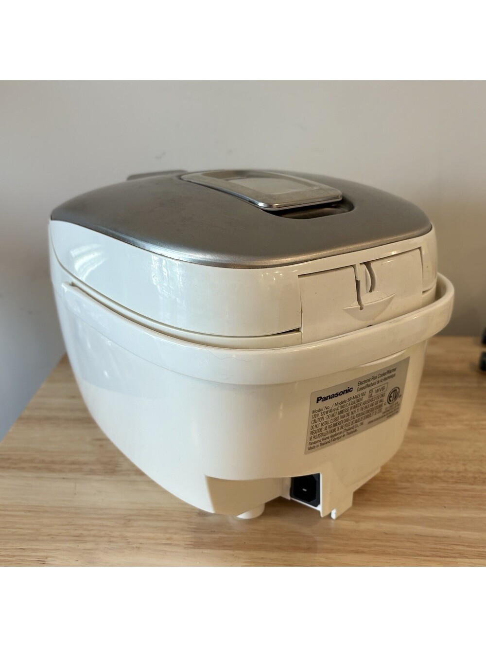 Panasonic SR-MGS102 Microcomputer Rice Cooker Steamer 5.5 Cup White Fuzzy Logic - Picture 6 of 8